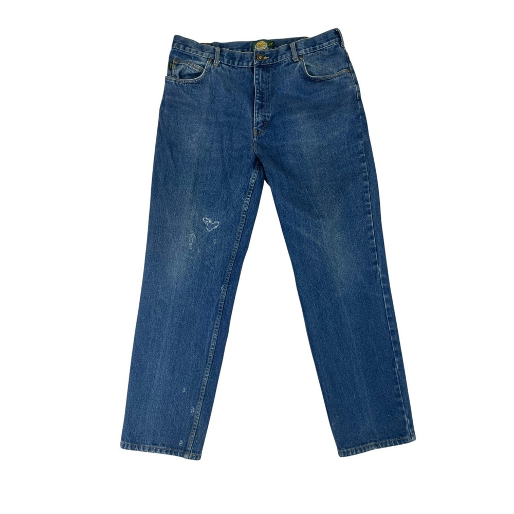 Cabela's Outdoor Gear Jeans Mens 38X32 Blue Denim Cotton Mid Rise Straight Leg